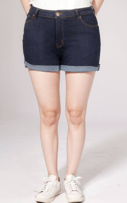 DARK BLUE SHORTS PLUS SIZE-WSP/7.00-PKG/12-SIZE/14x3.16x3.18x2.20x2.22.24