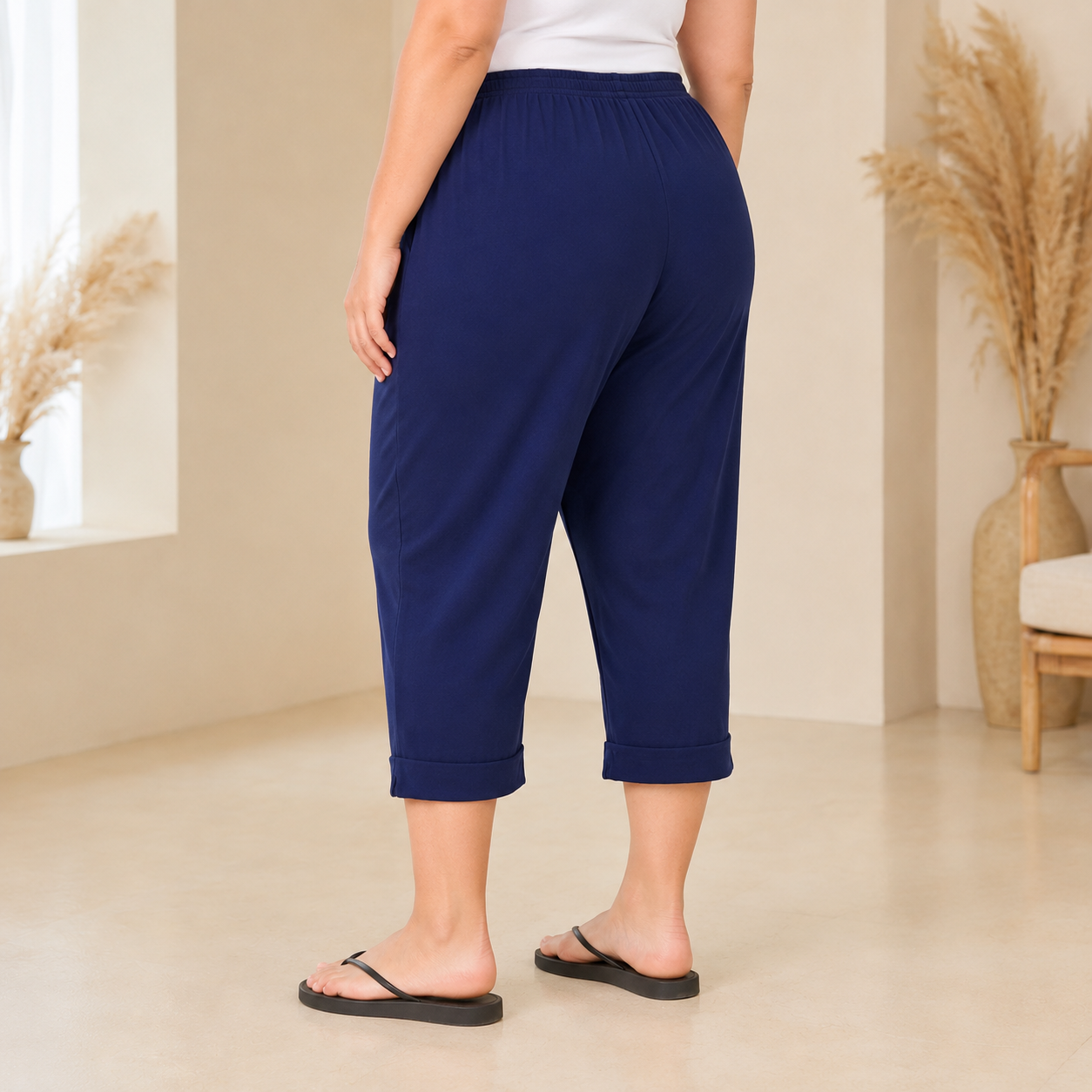 JERSEY-CAPRIS-NAVY