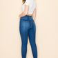 PRIVATE ORDER HIGH RISE MEDIUM BLUE SKINNY